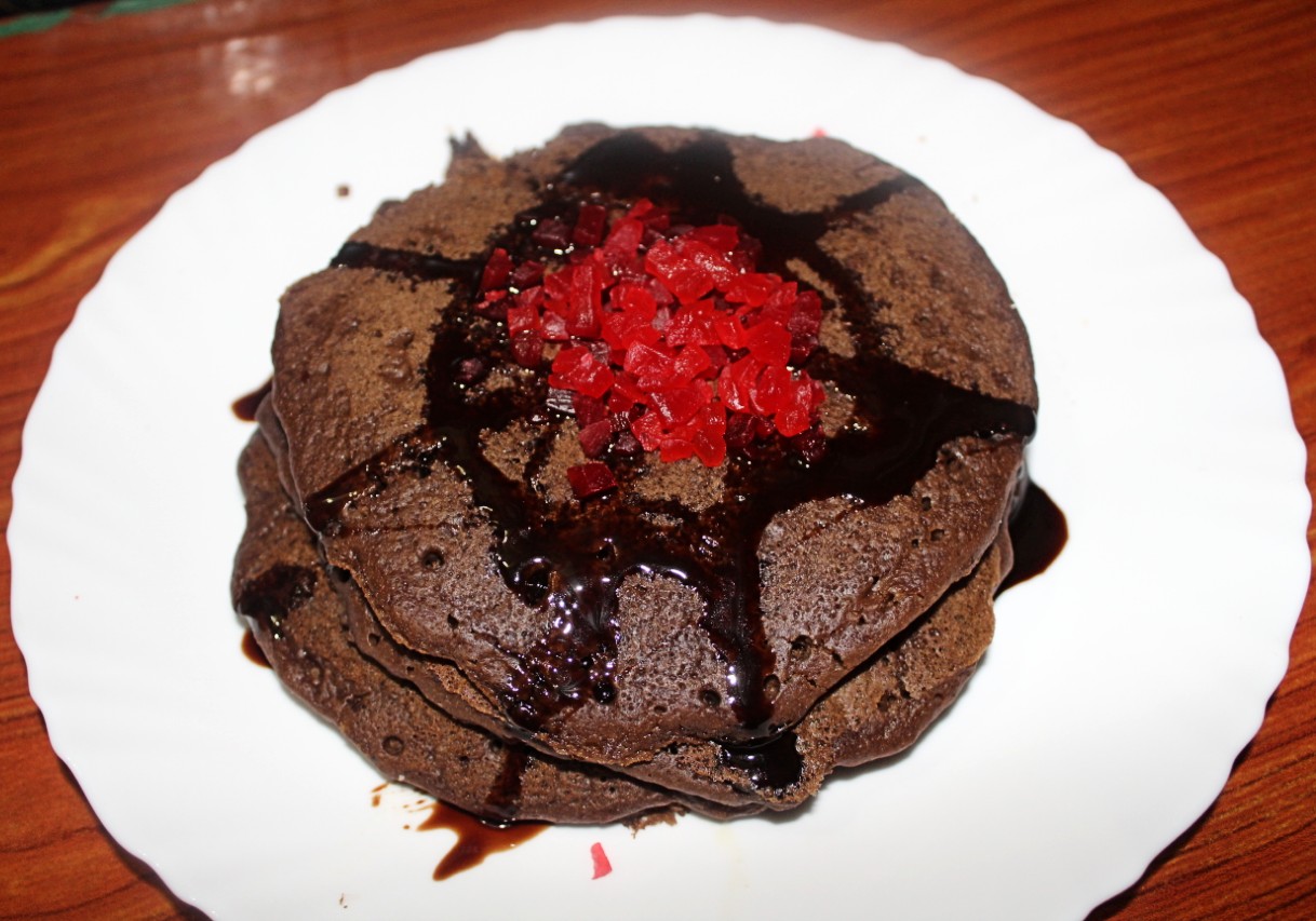 Eggless Chocolate Pancake Recipe MUMMY RECIPES